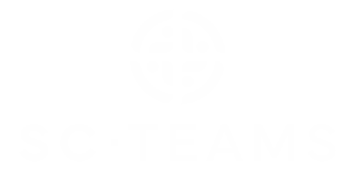 SC TEAMS logo white