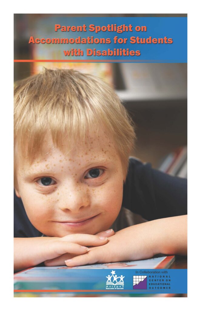 This is an image of a PDF document titled ParentSpotlight Accommodations for Students with Disabilities.