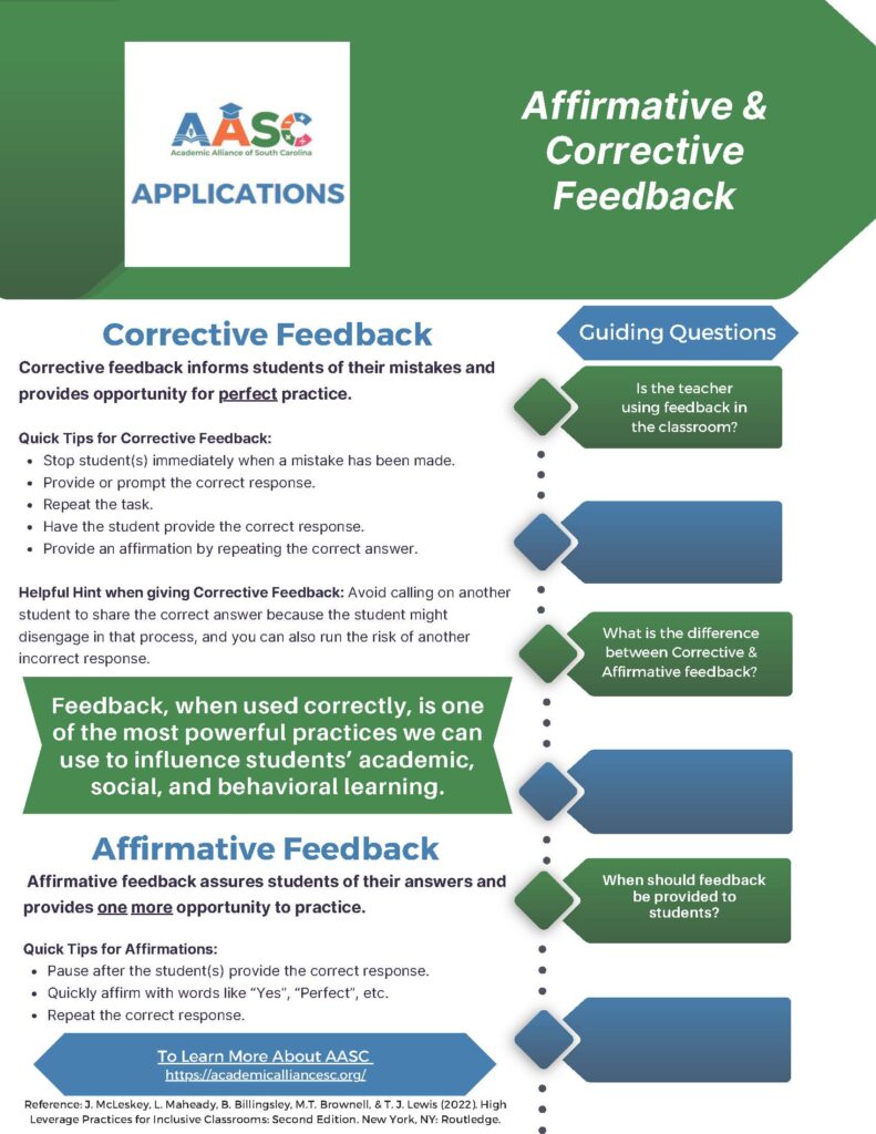 Affirmative & Corrective Feedback (revised)