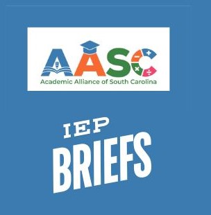 This is a graphic of the AASC logo and IEP Briefs headline.