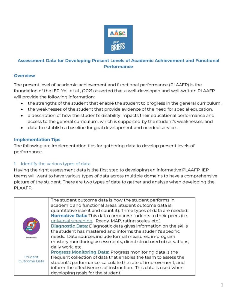 Assessment Tools Page