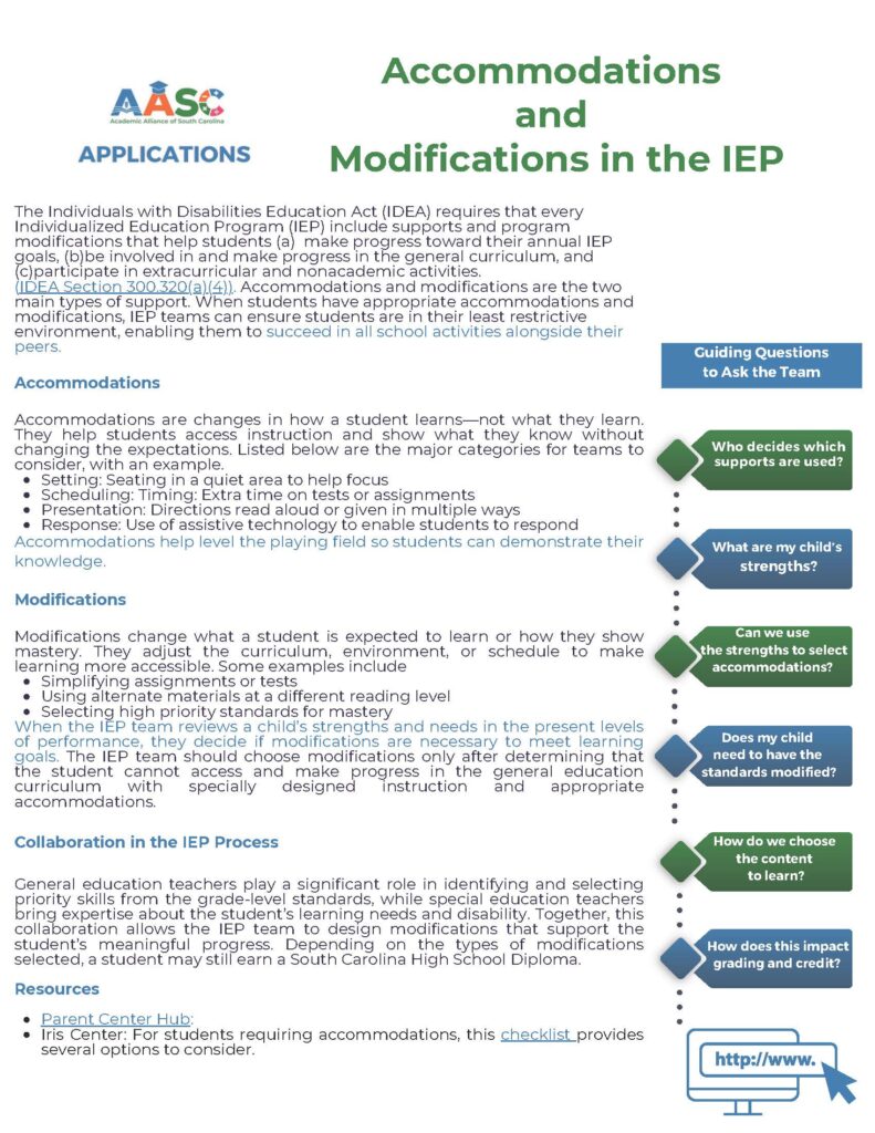 Accommodations & Modifications Application Final